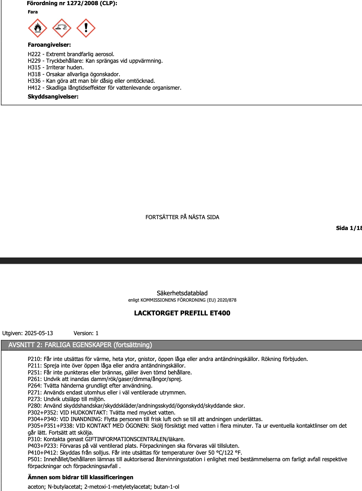 Billack på Sprayburk 1K Billack på Sprayburk 1K