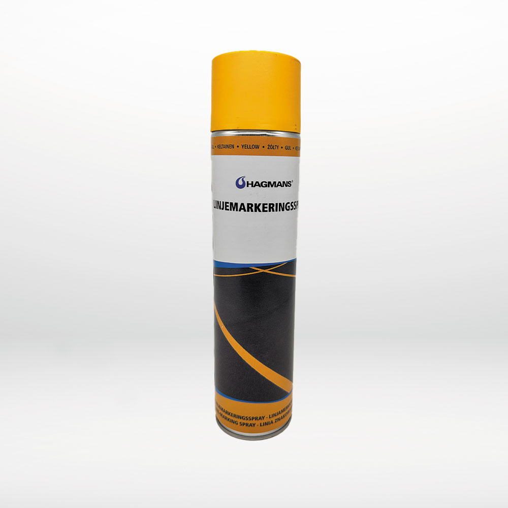 Hagmans gul linjemarkeringsspray. 600 ml