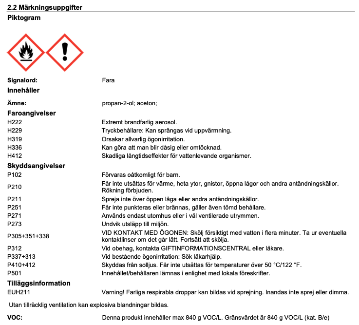 Hagmnas Grundfärg Röd 400 ml